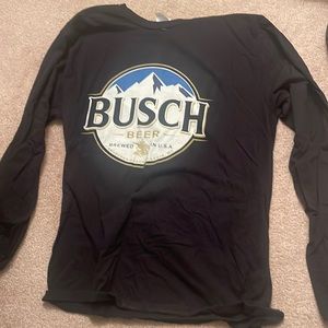 Men’s Busch beer long sleeve t shirt